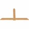 Ekena Millwork Eugene Smooth Timber Gable Bracket, Western Red Cedar, 72"W x 42"H x 1 1/2"D x 5 1/2"F, 14/12 Pitch GBW072X42X0206EUG00SWR - alternate 5